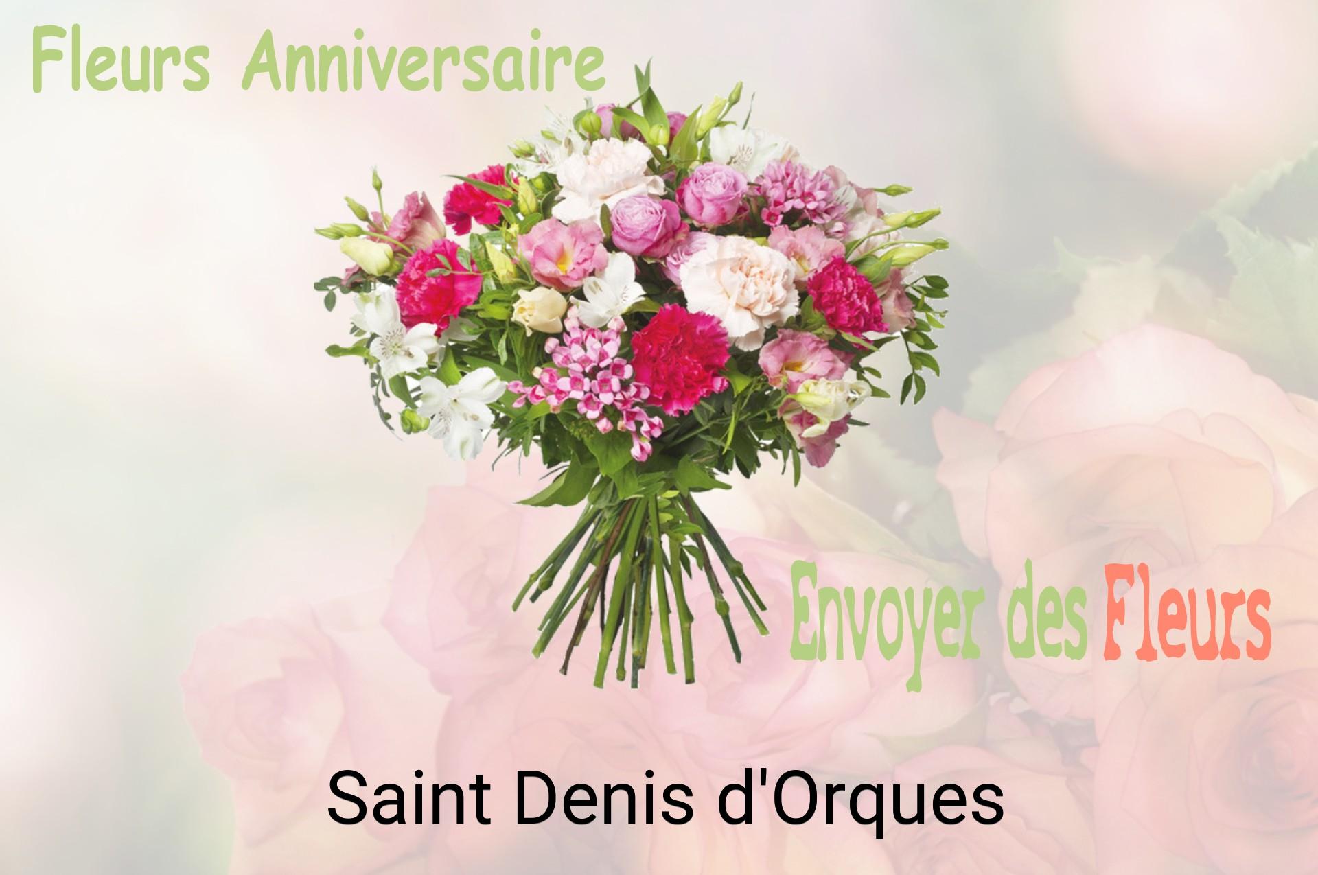 Bouquet de fleurs d’anniversaire livré à Saint-Denis-d'Orques