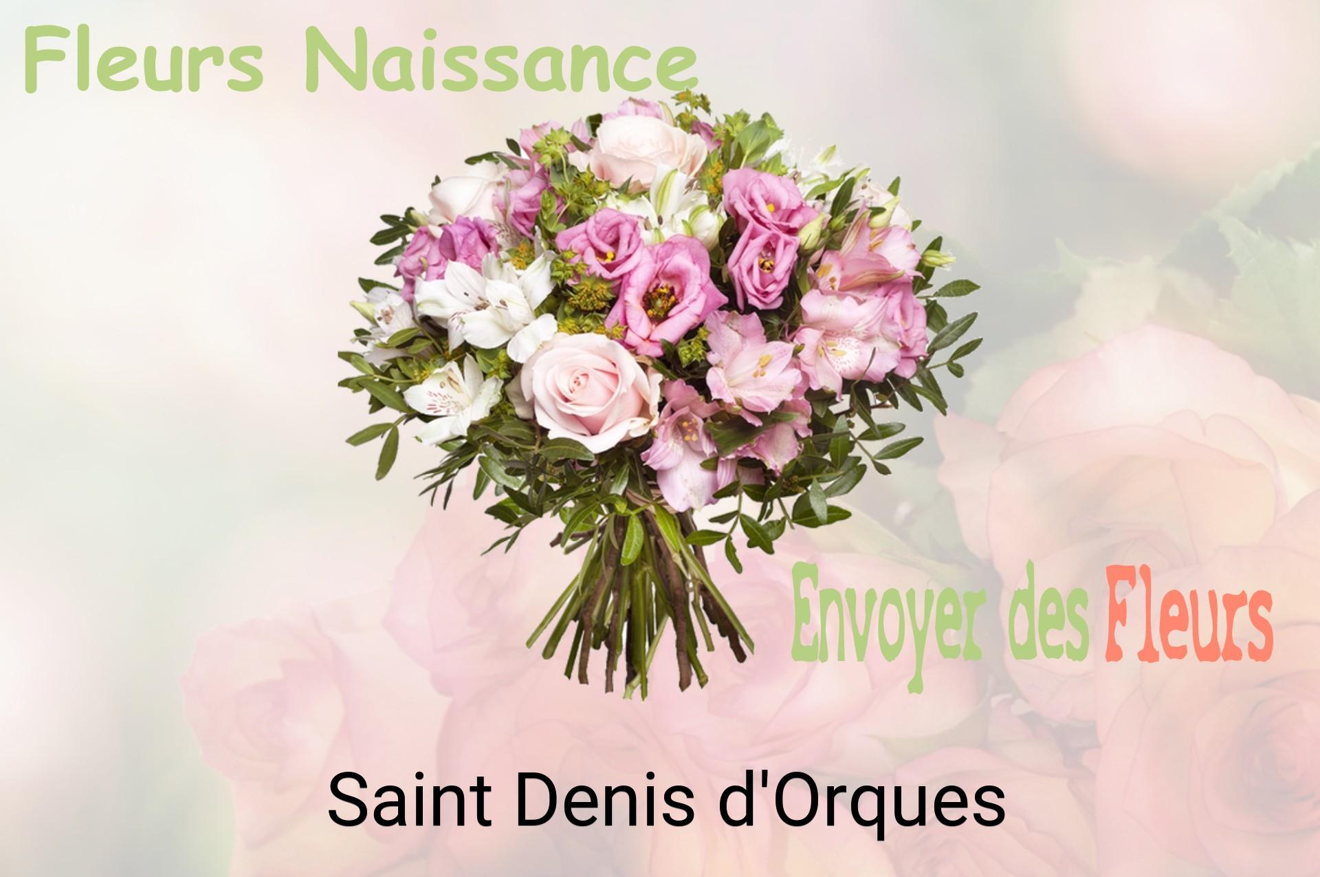 Bouquet de fleurs de naissance livré à Saint-Denis-d'Orques